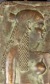 Ptolemaic Period Style Antique Bronze Plaque