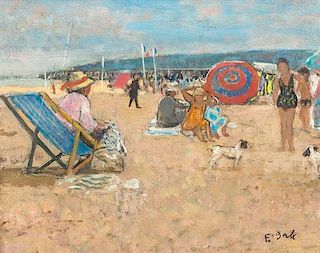 Francois Gall, (Hungarian, 1912-1987), Normandy Beach Scene