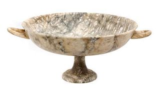 A Continental Marble Center Bowl Width over handles 27 inches.