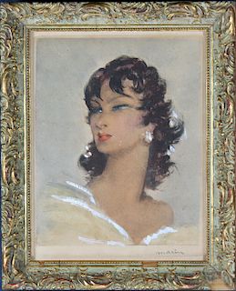 Marin, Signed Portrait of a Young Woman