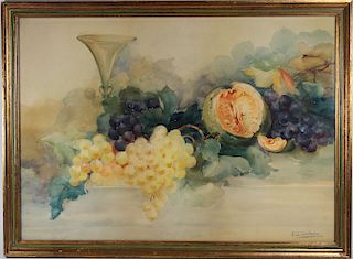 E. G. Sartoris, Still Life Painting of Fruit