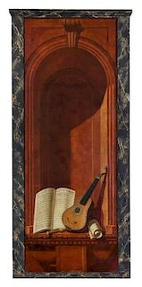 Artist Unknown, (Probably Dutch, 19th Century), Trompe l'oeil Violin in an Alcove