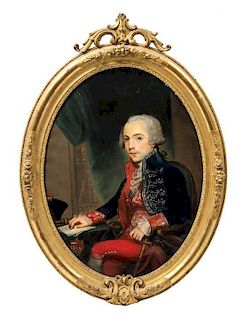 Artist Unknown, (Swedish, 18th Century), Portrait of an Officer at His Desk