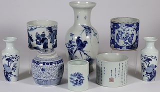EIGHT CHINESE PORCELAIN VESSELS