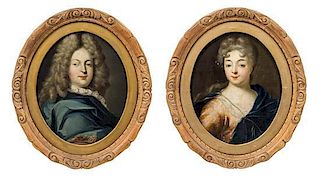 Artist Unknown, (Continental, 18th/19th Century), Portraits of a Gentleman and a Lady (two works)
