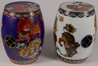 A PAIR OF CHINESE CLOISONN