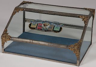 RARE BLUE RIBBON CHEWING GUM DISPLAY CASE