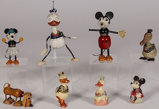 EIGHT EARLY DISNEY CHARACTERS