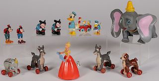AN INTERESTING GROUP OF 13 PLASTIC DISNEY TOYS