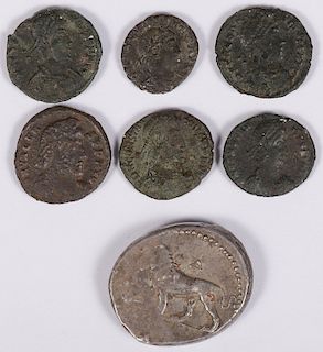 OVER 100 ROMAN EMPIRE COINS, MOST 3RD - 4TH C.