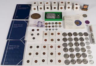 US INDIAN & WHEAT PENNIES PLUS OTHER CURRENCY