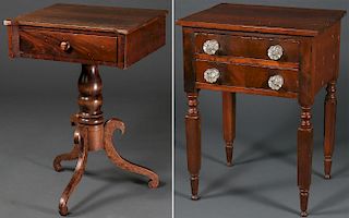 EARLY AMERICAN TABLE AND STAND