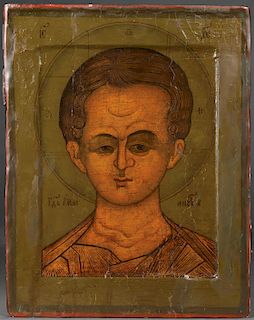 A RUSSIAN ICON OF THE LORD IMMANUEL, 16TH/17TH C.