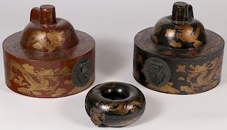 CHINESE LACQUERWARE BOXES