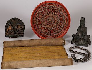A GROUP OF ASIAN DECORATIVE ARTS