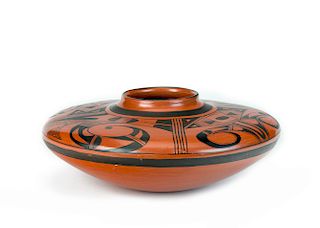 Garnet Pavatea, Hopi (1915-1981), Black-on-Red Pot