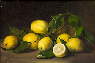 Artist Unknown, (19th/20th Century), Still Life with Lemons