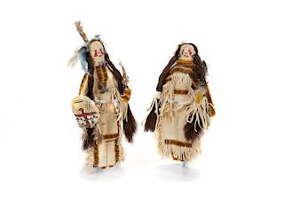 Arapahoe , Pair of Beaded Dolls