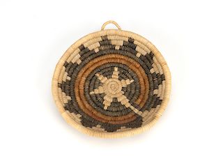 Hopi , Wedding Basket with Navajo design