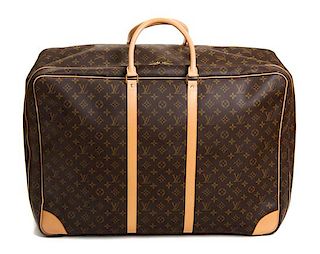 A Louis Vuitton Monogram Canvas Sirius Soft Sided Suitcase, 18"H x 25.5"W x 8.5"D; Handle drop: 5.5".