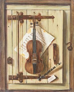 Artist Unknown, (20th Century), Still Life with Violin