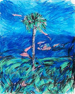 Grover Moulton, (American, b. 1946), Palm Tree Study No. 1, 1987