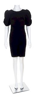 A Fendi Black Wool Dress, Size 40.
