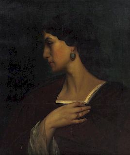 Artist Unknown, (French, 19th Century), Portrait of a Lady in Profile