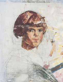 Artist Unknown, (French, 20th Century), Study for a Portrait of a Boy