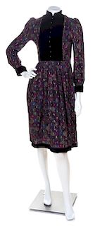 A Nina Ricci Multicolor Floral Dress, Size 36.