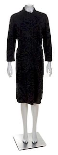 A Black Broadtail Coat, No size.