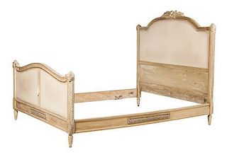 A Louis XVI Style Bed Height of headboard 59 inches.