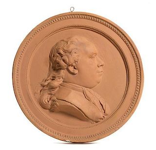 A Neoclassical Style Composition Relief Plaque Diameter 27 inches.