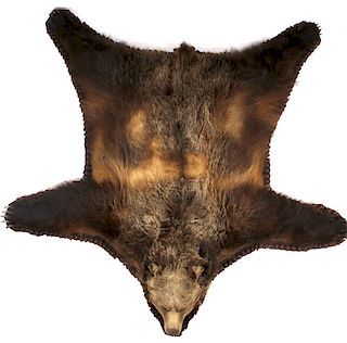 LARGE Grizzly Bear Full Mount Rug w/ Claws