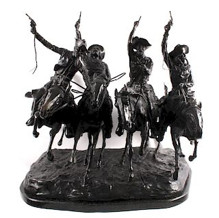 Frederic Remington Bronze "Coming Through the Rye"