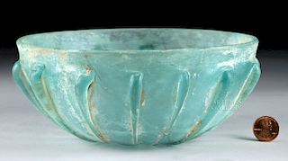 Roman Glass Bowl w/ Pillar-Molded Design