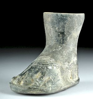 Moche Blackware Vessel - Foot Form