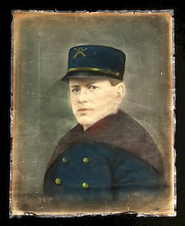 Late 19th C. Pastel of American Soldier