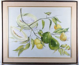 Todd Butler Fruit Still Life Oil on Canvas