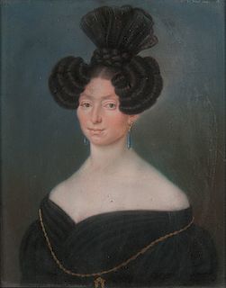 19th Century Pastel Portrait of a Woman