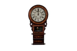 Anglo-American Marquetry Wall Clock