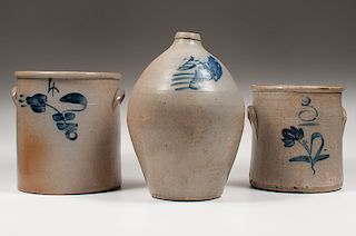 Cobalt-Decorated Stoneware