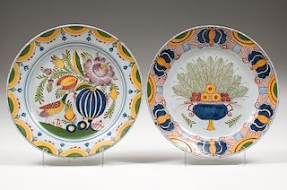 Delft Polychrome Chargers