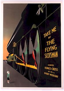 Flying Scotsman Lithograph by A.R. Thomson