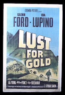 1949 Lust for Gold Original Movie Poster