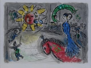 CHAGALL, Marc (After). Lithograph in Colors.