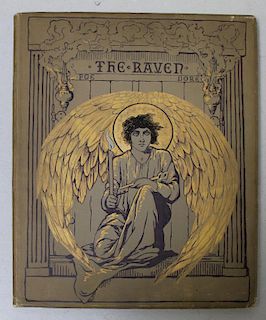 The Raven E. A. Poe Dore Plates 1884 Book
