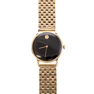 A Lady's Movado Watch in 14K Gold
