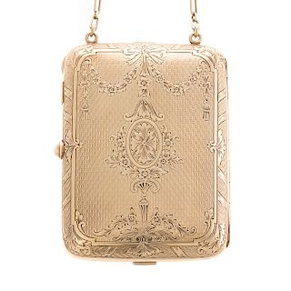 A Lady's Victorian Minaudiere in 14K Gold