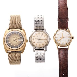 A Trio of Watches including Bulova & Hamilton